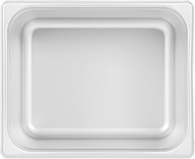 Restaurantware-Kitchen Tek 1/2 Half Size Steam Table Pan 1 Anti-Jam Steam Pan - Lid Sold Separately 8â€ Deep 24 Gauge Stainless Steel Freezable For Catering Event And Party