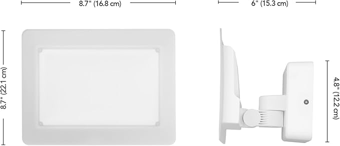 GLOBE Electric 50W White Super Bright 6000 Lumens Hardwired Automatic Dusk to Dawn Outdoor Integrated LED Flood Light Security Light Spotlight Outside House Lights