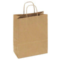 Foodservice Brown Small Delivery Bag w/Handles- 250/CS
