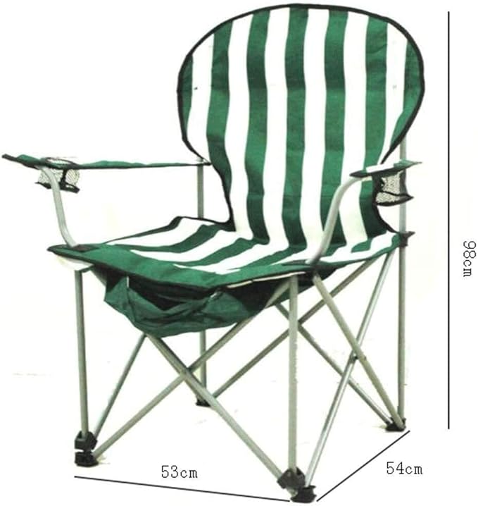 Portable Outdoor Folding Chair Breathable Thickened Fishing &amp Camping Lounge Chair Foldable Stool (53x54x98cm)