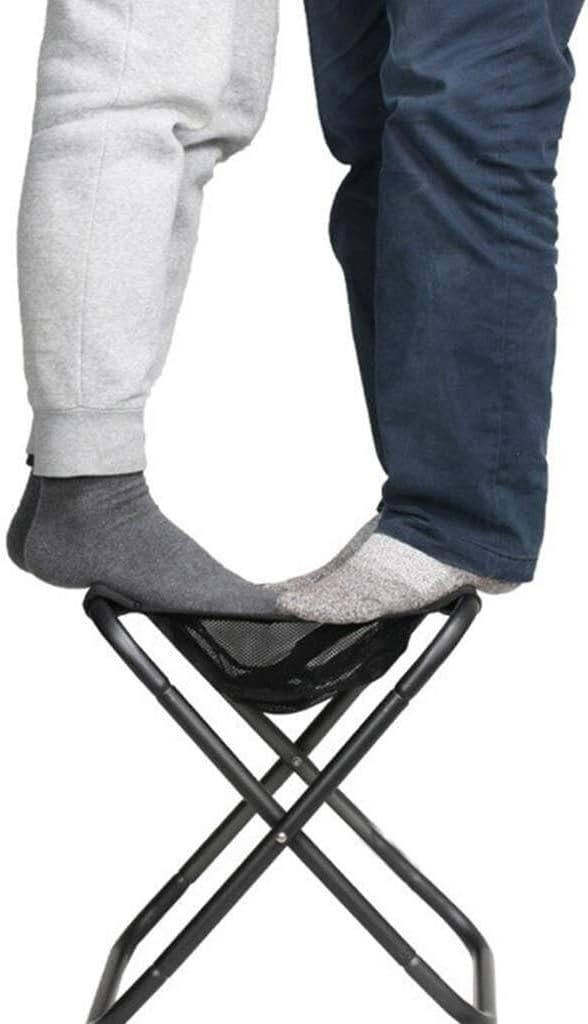 Portable Folding Camping Stool with Storage Mesh Pocket Compact &amp Lightweight Ideal for Outdoor Activities - 31x36x40CM