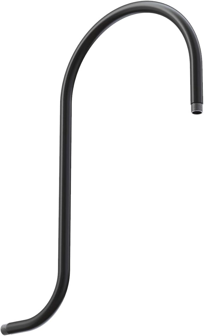 Steel Lighting Co. Topanga Barn Light | Outdoor Wall Mounted | Farmhouse Garage Light Made in America | 14 inch Dome | Upslope Gooseneck | Matte Black Exterior/White Interior