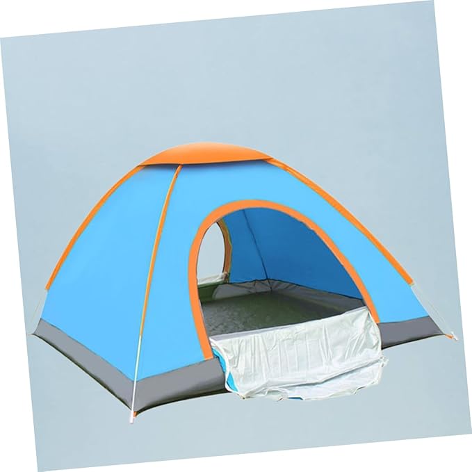 VANZACK Double Person Automatic Open Tent Family Beach Tent for Camping and Party Supplies Lightweight Design with Durable Fibre Poles and Ground