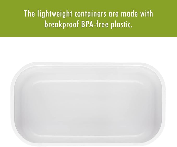 ZWILLING Fresh &amp Save Plastic Lunch Box Airtight Food Storage Container Meal Prep Container BPA-Free White - Small