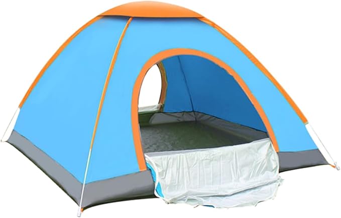 VANZACK Double Person Automatic Open Tent Family Beach Tent for Camping and Party Supplies Lightweight Design with Durable Fibre Poles and Ground