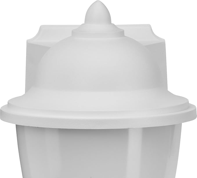 Progress Lighting Polycarbonate Outdoor 1-Light Acrylic Shade Traditional Outdoor Wall Lantern Light White