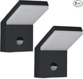 2 Pack Outdoor Motion Sensor Wall Sconce Light LED Modern Exterior Porch Light Fixture IP54 Waterproof for House Garage Patio Decoration1800LM