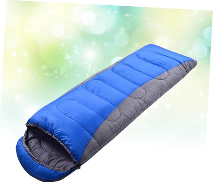 KESYOO Winter Thickened Camping for Adults Outdoor Hiking Sleep Sack with Drawstring Hood and Windproof Zipper Lightweight Durable Warmth for Backpacking and Survival Activities