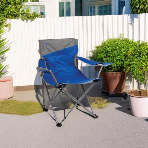 Coleman Big-N-Tall Camping Chair with Cup Holder &amp Side Pocket Water-Resistant XL Outdoor Seat Supports up to 600 lbs Great for Camping Tailgating Firepits Patio &amp More