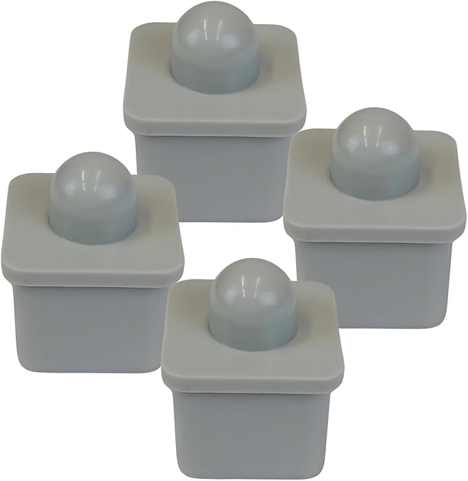 Gray North American Manufacturing Replacement Cot End Plugs (4 Pack) - Never Issued