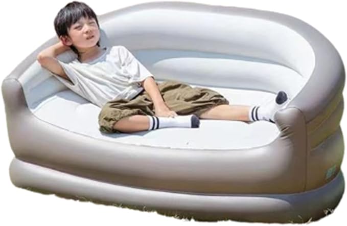 Inflatable Sofa Outdoor Portable Air MattressLying Camping Inflatable Air Recliner Easy to Use Inflatable Sofa