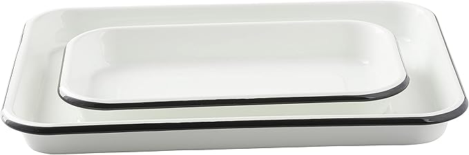 TableCraft 10347 White Enamel 1/4 Size Sheet Pan