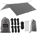 Hammock Rain Fly Tent Tarp Provides Effective Protection Against Rain Snow. 32ft Long Ridgeline. Big 9.8x9.5ft Durable Waterproof 210D Oxford. 6 Reflective Guy Lines 2 Stuff Sacks. Easy Assembly