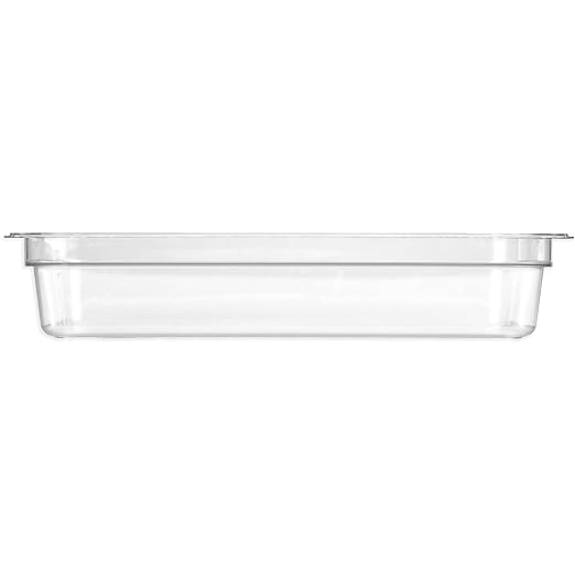 Carlisle FoodService Products StorPlus Plastic Full-Size Food Pan 4 Deep Food Storage Container with 11 Quart Capacity Polycarbonate Full Size Clear