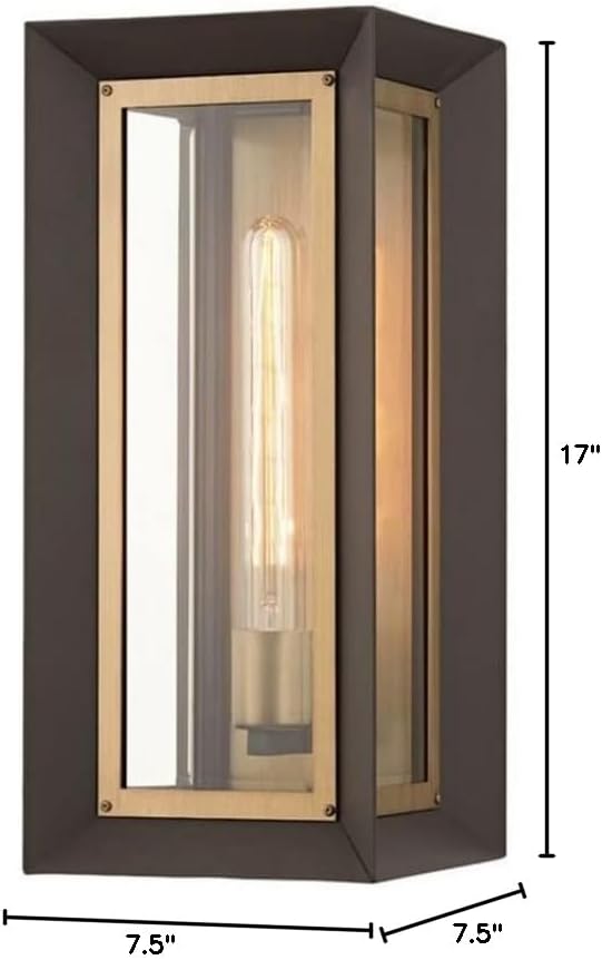 Troy Lighting Lowry - 1 Light Outdoor Wall Mount in Modern Style-17 Inches Tall and 7.5 Inches Wide