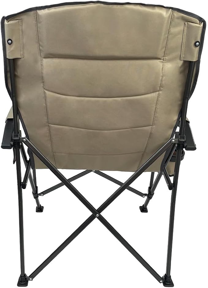 Heavy Duty Oversized Camping Chair - Supports up to 400 lbs - Perfect for Camping Lawn and Outdoor Activities - Folds Compactly into Included Carry Bag