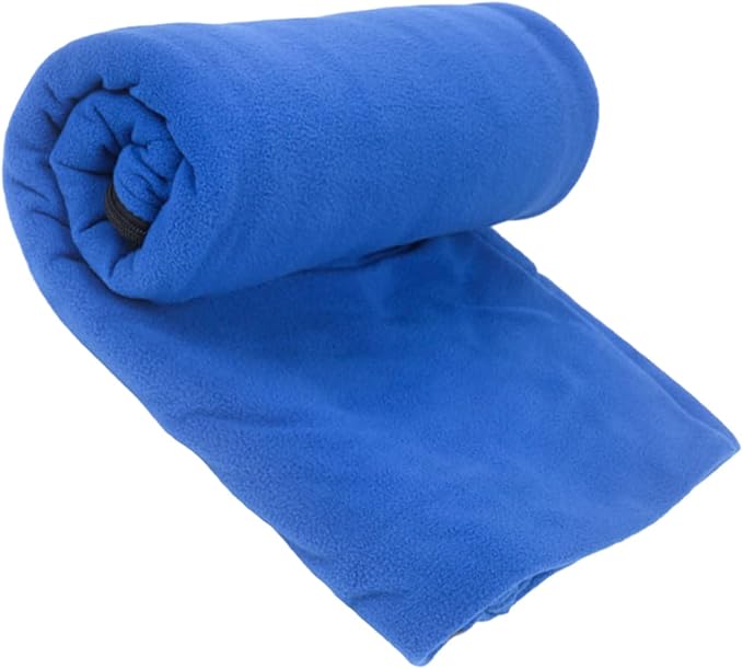Double-Sided Fleece Sleeping Bag Ultra-Lightweight Outdoor Camping Blanket for Adults Washable Travel Mat for Picnics and Naptime