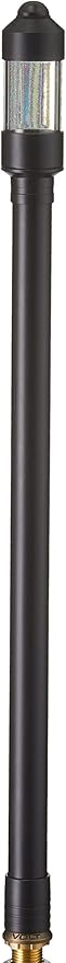 VOLT Conehead 12V Black Brass Path Light (7 Shade 25 Tall) for Low Voltage Landscape Lighting on Outdoor Pathway Walkway Garden Driveway or Patio