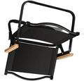 2pcs/1pcs Portable Camping Chair Outdoor Folding Alloy Wood Grain EquipmentCompatible for Comite(1PCS Black 62CM)