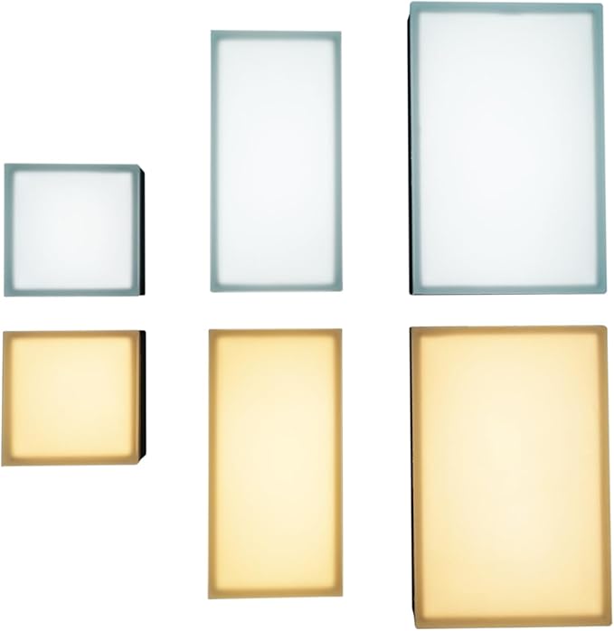 LUMENGY Paver Light 4x4 Inch (3.93x3.93) 5000K Daylight Glare-Free Brick Lighting for Driveways Walkways Pool Decks and Patios 12V Hardwired IP67 Waterproof Drive-Over Rated