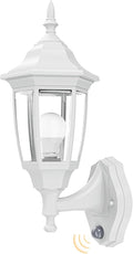 EMART Dusk to Dawn Plastic Outdoor Wall Light Fixtures with Bulbs Waterproof and Anti-Corrosion Porch Sconces Exterior Lanterns Wall Mount Lamp for Outside Garage Front Door Patio 1 Pack White