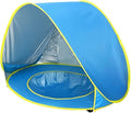 Tonlevo Pop-Up Baby Beach Tent with Pool UV Protection Sun Shelter 3-in-1 Canopy Design Portable with Carrying Bag