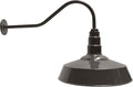 AGB101-AS18-DBZ Gooseneck Barn Light - BDARK Bronze Outdoor Dome with Incandescent Downlight | Wall-Mount Fixture for Patios Gardens Pathways and Large Outdoor Living Spaces
