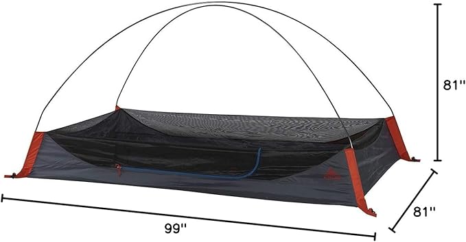 Kelty Late Start 4P - Lightweight Backpacking Tent with Quickcorners Aluminum Pole Frame Waterproof Polyester Fly 4 Person Capacity