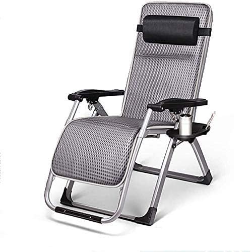 Sun Lounger Reclining Chairs Office Lunch Break Chair Portable Folding Lounge Chair Breathable Adjustable Balcony Leisure Backrest Sun Chair Outdoor Camping Beach ChairLoad 200 KgLength 178 Cm