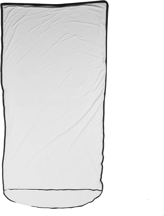 Ultralight Multifunctional Sleeping Bag Liner Elastic and Breathable for Camping Hiking Backpacking with Storage Bag Skin Friendly Polyester Fabric Unfolded Size 78.7x31.5in (White)