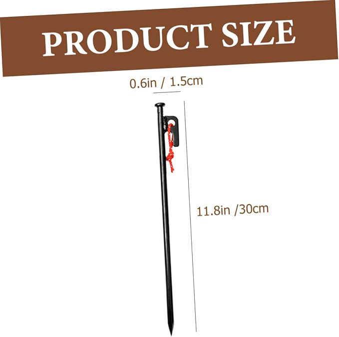 10Pcs Heavy Duty Tent Pegs with Storage Bag Durable Ground Nails for Outdoor Camping Garden and Beach Use Secure Your Tent from Wind and Movement