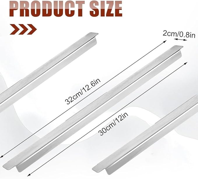 Stainless Steel 12 Inch Adapter Bars for Creating Custom Pan Layouts in Steam Tables and Storage Compartments