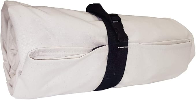Outfitter Bedroll Premium 15oz. Grade A Cotton Canvas Cowboy Style Bedroll Natural Canvas Color Oversized for Maximum Sleeping Space Dual YKK Zippers for Durability All 4 Seasons