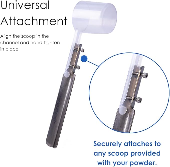 3 Pcs Scoop Handle Set - for Protein Powders Meal Replacements Mass Gainers and Supplements Provided in Large Containers. Stainless Steel. Utensil Length: 6 Inches.