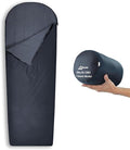 Litume Compact Velvet Lined Sleeping Bag Lightweight Three Season Sleeping Bag Water Repelling Sack for Warm and Cold Weather Comfortable Backpacking Hiking Camping Traveling