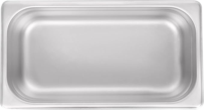 Soro Essentials- 1/3 Size 6 Deep Stainless Steel Anti-Jamming Steam Table Pan 22 Gauge- Chafer Food Pan Stackable Anti-Jam Steam Pans for Hotel Restaurant Supplies Party Buffet Event Catering