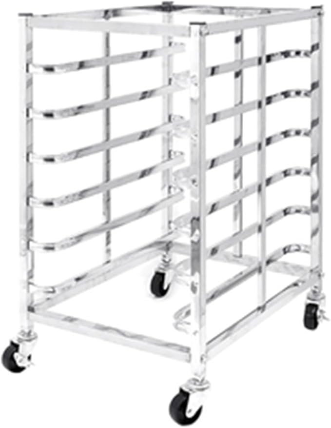 Quick Rack for Baking Pans6-Tier Heavy Duty Bread Pan Rack - Commercial Speed Rack for Bakeries Restaurants &amp Catering with Durable Flat Casters for Easy Mobility