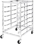 Quick Rack for Baking Pans6-Tier Heavy Duty Bread Pan Rack - Commercial Speed Rack for Bakeries Restaurants &amp Catering with Durable Flat Casters for Easy Mobility