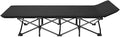 Folding Camping Cot Portable Ultralight Camping Bed Outdoor Fishing Assisted Recliner Foldable Single Person Simple Bed Tourism Equipment(66X176 Black1)