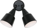 Sea Gull Lighting 8607-12 Two Adjustable Swivel Flood Light Outside Fixture Black Finish