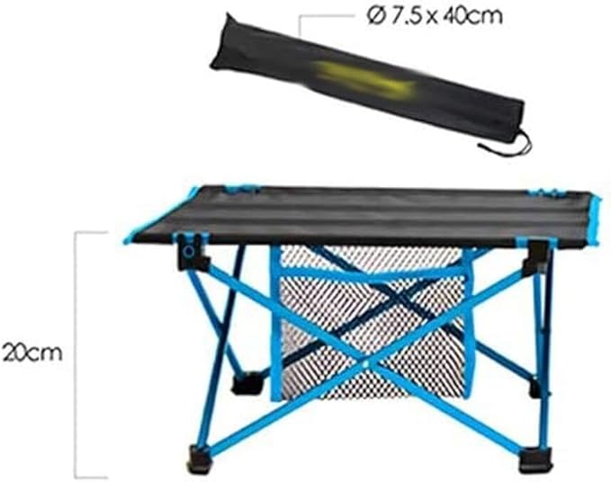 Camping Aluminum Folding Table Roll Up with Carry Bag for Camping Picnic Backyards