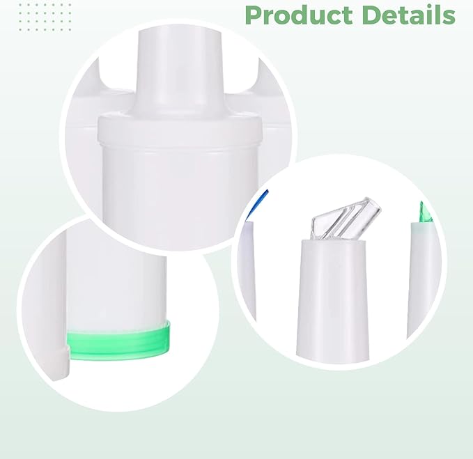 Liquid Pour Bottles Set - 1 Liter: 3 Pieces Colored Spouts