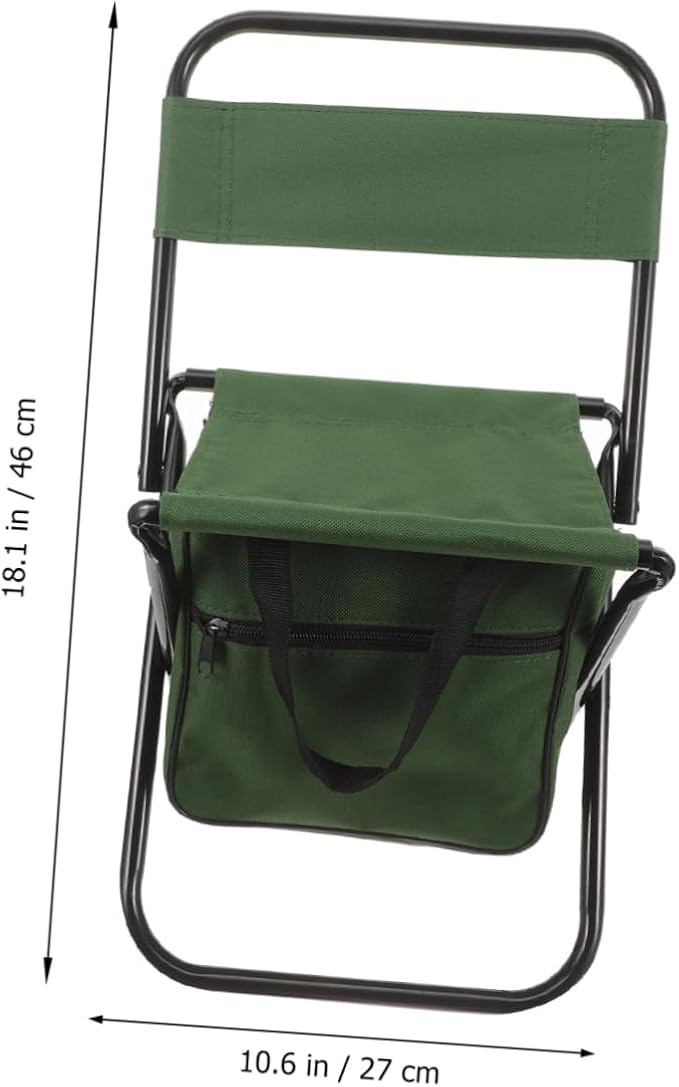Totority Ergonomic Portable Camping Chair Folding Table Lightweight Picnic Seat Storage