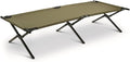 HQ ISSUE Camping Cot for Adults Heavy-Duty Comfortable Military Army Style Portable Folding Sleeping Camp Tent Bed with Carry Bag 225-lb Capacity