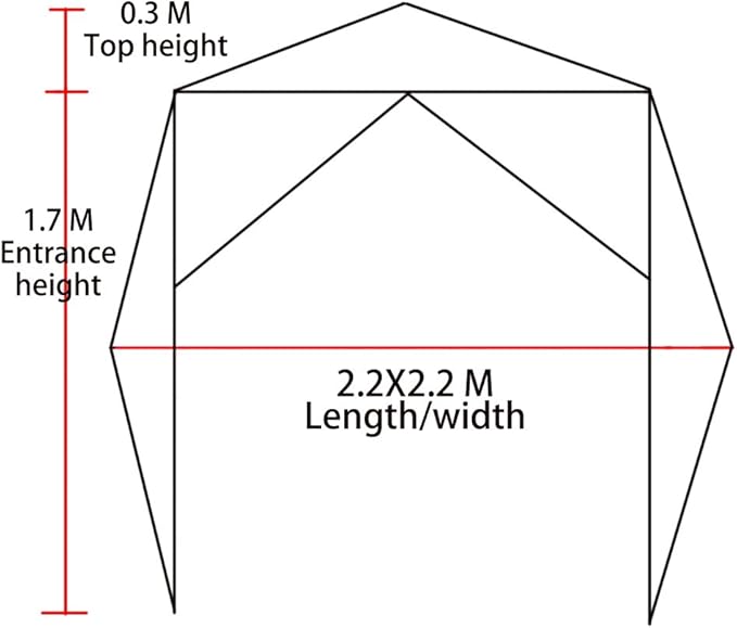 Goutime Professional Work TentInstant Pop-Up Canopy Tent 2x2m Heavy-Duty Portable Shelter for Construction Site Outdoor Workshop Warehouse &amp CampingCamouflage