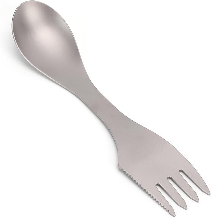 Dinnerware Sets Ti Camping Tableware Set Lightweight 3 in 1 Utensil Combo for Outdoor Hiking Travel Picnic