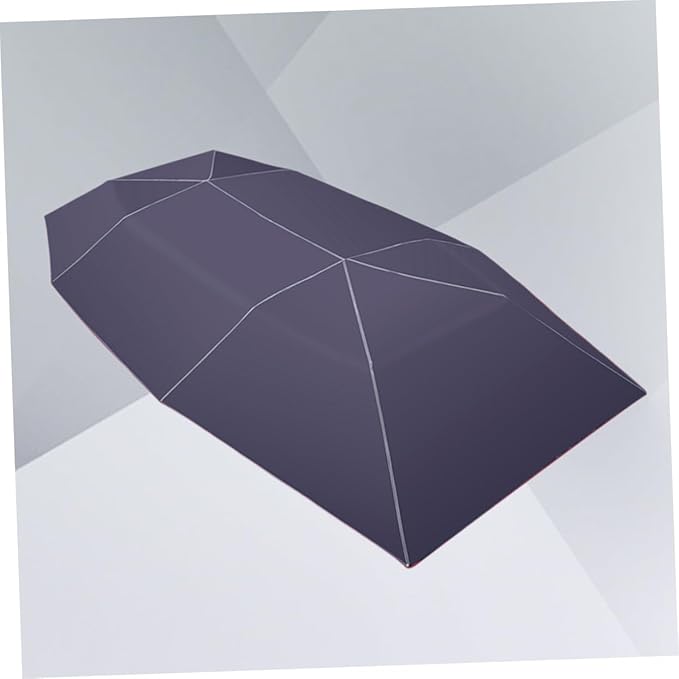Unomor Car Roof Shade Tarp Durable Black Canopy Awning for Outdoor Sun Shelter UV Stabilized for Garden Patio and Balcony Use