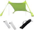Camping Tent Windproof Pop Up Awning Outdoor Beach Sun Shade Ultralight Canopy Tents for Fishing Picnics(Green 200x210x150cm)