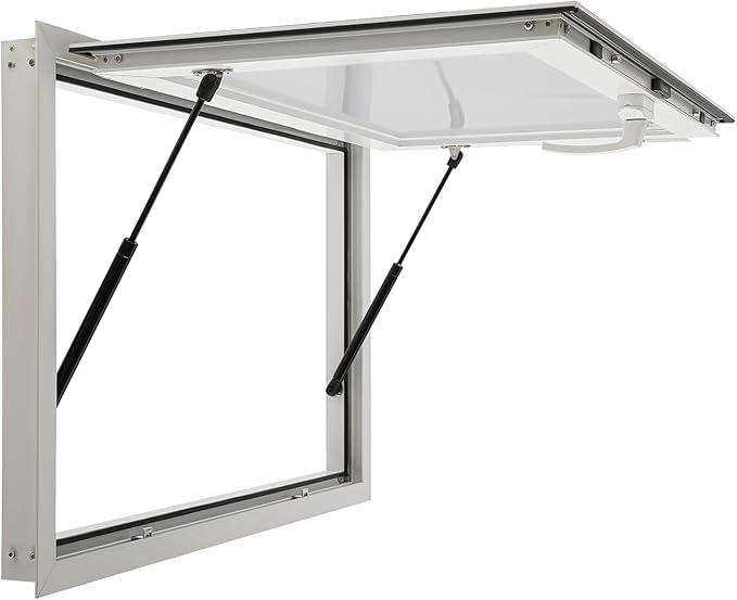 Aluminum Alloy Food Truck Window - 50 x 30 Inch Up to 80 Degrees Serving Window for Concession Trailers