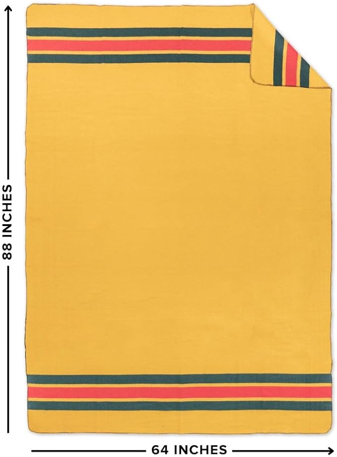 Arcturus Rainier Wool Blanket Warm Thick Washable Wool Blanket for Home Outdoors Camping Tailgates Picnic Hunting Travel &amp Emergency Kits Twin Size 4.5 lb North Cascades